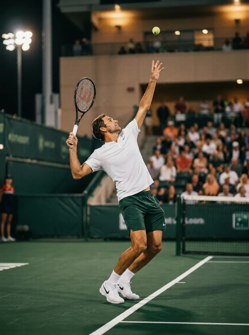 Tenis kortu ve oyuncu